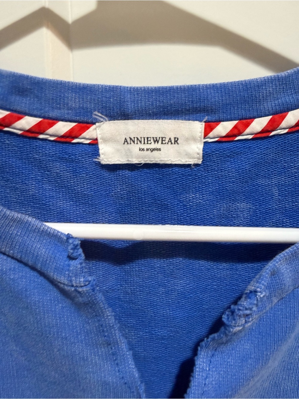 Annie Blue Tee with Red, White & Blue Star Appliqués - Picture 4 of 4